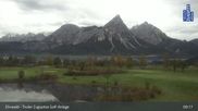 Archived webcam image showing Tiroler Zugspitze - Golf Course on 28 Oct 2026 at 09:02