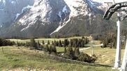Archiviertes Webcam Bild: Ehrwalder Alm - Bergstation Sesselbahn Gaistal am 28.05.2026 um 08:31 Uhr