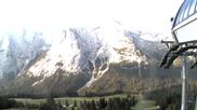 Archived webcam image showing Ehrwald - Top station chairlift "Gaistal" on 21 Jul 2026 at 07:46