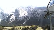 Archived webcam image showing Ehrwald - Top station chairlift "Gaistal" on 21 Jul 2026 at 16:46