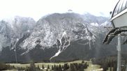 Archiviertes Webcam Bild: Ehrwalder Alm - Bergstation Sesselbahn Gaistal am 27.07.2026 um 06:17 Uhr