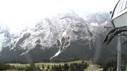 Archiviertes Webcam Bild: Ehrwalder Alm - Bergstation Sesselbahn Gaistal am 27.07.2026 um 08:17 Uhr