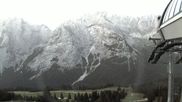 Archiviertes Webcam Bild: Ehrwalder Alm - Bergstation Sesselbahn Gaistal am 28.08.2026 um 06:57 Uhr