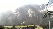 Archived webcam image showing Ehrwald - Top station chairlift "Gaistal" on 28 Aug 2026 at 10:00