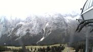 Archiviertes Webcam Bild: Ehrwalder Alm - Bergstation Sesselbahn Gaistal am 28.10.2026 um 10:51 Uhr