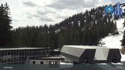 Archived webcam image showing Grubig Alm at Lermoos Ski Resort on 18 Apr 2026 at 13:57