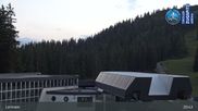 Archived webcam image showing Grubig Alm at Lermoos Ski Resort on 12 Aug 2026 at 03:56