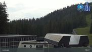 Archived webcam image showing Grubig Alm at Lermoos Ski Resort on 16 Aug 2026 at 19:36