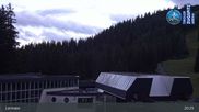 Archived webcam image showing Grubig Alm at Lermoos Ski Resort on 22 Aug 2026 at 03:14