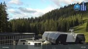 Archived webcam image showing Grubig Alm at Lermoos Ski Resort on 22 Aug 2026 at 08:14