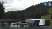 Archived webcam image showing Grubig Alm at Lermoos Ski Resort on 22 Aug 2026 at 11:14