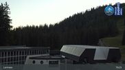 Archived webcam image showing Grubig Alm at Lermoos Ski Resort on 15 Sep 2026 at 19:44