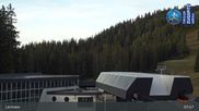 Archived webcam image showing Grubig Alm at Lermoos Ski Resort on 15 Oct 2026 at 08:19