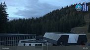 Archived webcam image showing Grubig Alm at Lermoos Ski Resort on 21 Oct 2026 at 07:56
