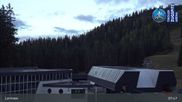 Archived webcam image showing Grubig Alm at Lermoos Ski Resort on 21 Oct 2026 at 08:56