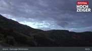 Archived webcam image showing Hochzeiger Mid Station on 10 Aug 2026 at 21:37