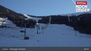 Archived webcam image showing Hochzeiger Base Station on 26 Feb 2026 at 09:52