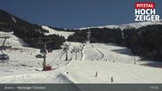 Archived webcam image showing Hochzeiger Base Station on 26 Feb 2026 at 11:52