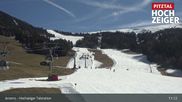 Archived webcam image showing Hochzeiger Base Station on 5 Apr 2026 at 11:05
