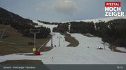 Archived webcam image showing Hochzeiger Base Station on 5 Apr 2026 at 19:05