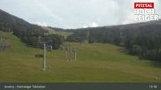Archived webcam image showing Hochzeiger Base Station on 1 Oct 2026 at 13:16