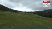 Archived webcam image showing Top Station Zirbenbahn on 18 Aug 2026 at 13:22