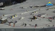 Archived webcam image showing Kinderschneealm, Serfaus on 26 Feb 2026 at 15:13
