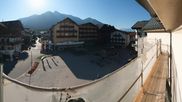 Archived webcam image showing Seefeld village square on 12 Jul 2026 at 08:20