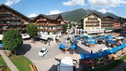 Archived webcam image showing Seefeld village square on 11 Aug 2026 at 16:32