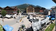 Archived webcam image showing Seefeld village square on 14 Aug 2026 at 14:49