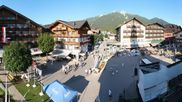 Archived webcam image showing Seefeld village square on 14 Aug 2026 at 18:49
