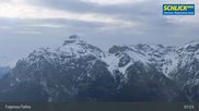 Archived webcam image showing Mountain Krinnenkopf near Fulpmes at Schlick 2000 on 18 May 2026 at 07:14