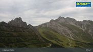Archived webcam image showing Mountain Krinnenkopf near Fulpmes at Schlick 2000 on 2 Aug 2026 at 08:21