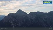Archived webcam image showing Mountain Krinnenkopf near Fulpmes at Schlick 2000 on 16 Aug 2026 at 08:06