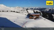 Archived webcam image showing Mountain Onkeljoch - Fügen on 5 Apr 2026 at 08:36