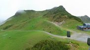Archived webcam image showing Top station of Reckmoos chairlift on 13 Jun 2026 at 08:08