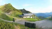 Archived webcam image showing Top station of Reckmoos chairlift on 16 Jun 2026 at 06:46