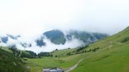 Archived webcam image showing Top station of Reckmoos chairlift on 6 Jul 2026 at 08:34