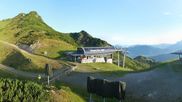 Archived webcam image showing Top station of Reckmoos chairlift on 17 Jul 2026 at 07:29