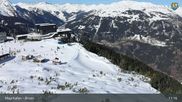Archived webcam image showing Mayrhofen: Webcam Ahornbahn on 26 Feb 2026 at 11:24