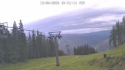 Archived webcam image showing top station Panoramalift, ski resort Brunnalm Hohe Veitsch on 15 Jun 2026 at 07:10