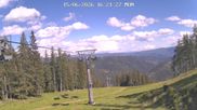 Archived webcam image showing top station Panoramalift, ski resort Brunnalm Hohe Veitsch on 15 Jun 2026 at 16:10