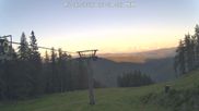 Archived webcam image showing top station Panoramalift, ski resort Brunnalm Hohe Veitsch on 15 Jun 2026 at 20:10