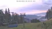 Archived webcam image showing top station Panoramalift, ski resort Brunnalm Hohe Veitsch on 2 Aug 2026 at 06:50