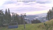 Archived webcam image showing top station Panoramalift, ski resort Brunnalm Hohe Veitsch on 2 Aug 2026 at 08:50
