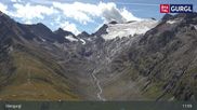 Archived webcam image showing Obergurgl Ski Resort - Hohe Mut Mountain on 26 Aug 2026 at 11:08