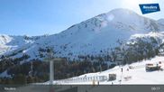 Archived webcam image showing Nauders Reschenpass upper station on 7 Apr 2026 at 09:08