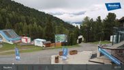 Archived webcam image showing Nauders Reschenpass upper station on 6 Jun 2026 at 07:18
