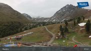 Archived webcam image showing Nauders Reschenpass upper station on 6 Jun 2026 at 08:18
