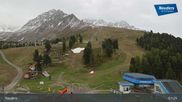 Archived webcam image showing Nauders Reschenpass upper station on 12 Jun 2026 at 07:17